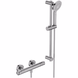 Goditi un'esperienza rivoluzionaria sotto la doccia con il set doccia con miscelatore termostatico Ceratherm T50 Ideal Standa ...