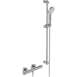 Standard CeraTherm - Set doccia T50 con termostato, 3 getti, cromo A7218AA - Ideal