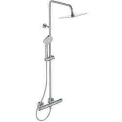 CeraTherm - Set doccia T100 con termostato, 20 cm, 3 getti, cromo A7240AA - Ideal Standard