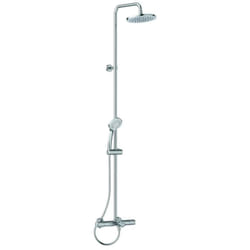 Ceratherm T25 Colonna per vasca/doccia con termostatico esterno, Cromato - Ideal Standard