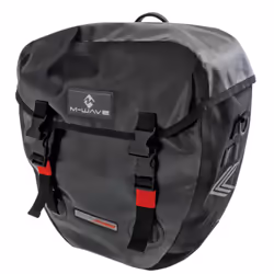 M-Wave Alberta, Posteriore, Borsa da bicicletta, Nero, 40 L, 130 mm, 400 mm