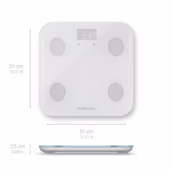 Medisana BS 600 connect Quadrato Bianco Bilancia pesapersone elettronica - Vista aggiuntiva 2