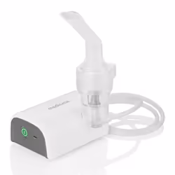 Medisana IN 600, Inalatore di vapore, Grigio, Translucent, Trasparente, Bianco, Batteria, 72 mm, 108 mm, 44 mm