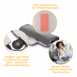 Medisana OL 800 Sottocoperta elettrica 10 W Grigio, Bianco Cotone - Vista aggiuntiva 4