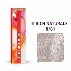 Wella Color Touch, Rich Naturals 8/81 Light Blonde/Pearl Ash, 60 ml, Grigio, 8/81, Light Blonde/Pearl Ash, Donna, 60 ml, Per  ...