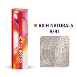 Wella Color Touch, Rich Naturals 8/81 Light Blonde/Pearl Ash, 60 ml colore per capelli Grigio