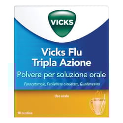 Vicks Flu Tripla Azione 10 bustine pz Bustina