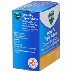 Vicks Flu Tripla Azione 10 bustine pz Bustina