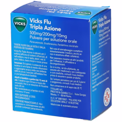 Vicks Flu Tripla Azione 10 bustine pz Bustina - Vista aggiuntiva 4