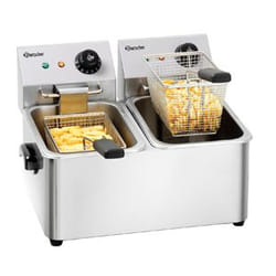 Bartscher SNACK II Doppia 8 L Indipendente 4000 W Friggitrice Acciaio inox