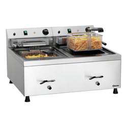 Bartscher 12L-20 Doppia Indipendente 18000 W Friggitrice Argento