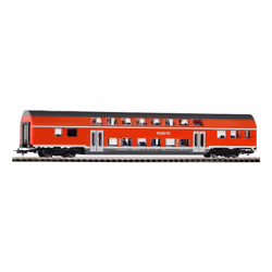 PIKO Bi-Level Coach DB Regio VI, Modello di ferrovia, HO (1:87), Qualsiasi tipo, Nero, Rosso, Non adatto per bambini con età ...