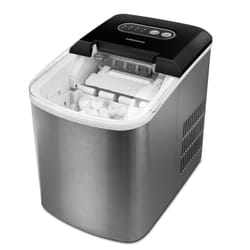 MEDION MD 17739 Macchina per ghiaccio portatile 12 kg/24h 120 W Nero, Acciaio inox
