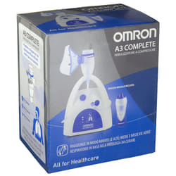 Omron A3 Complete Aerosol e Doccia Nasale per Aerosolterapia Rapido