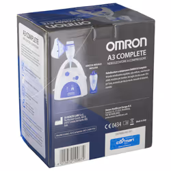 Omron A3 Complete Aerosol e Doccia Nasale per Aerosolterapia Rapido