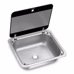 Dometic SNG 4133, Lavello montato su piano, Quadrato, Acciaio inox, Acciaio inox, 1 ciotole, 410 mm