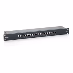 Equip 326416, RJ-45, Oro, Cat6, Nero, Montaggio a rack, 1U