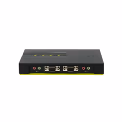 LevelOne KVM-0421 switch per keyboard-video-mouse (kvm) Nero, Verde