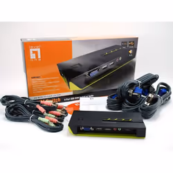 LevelOne KVM-0421 switch per keyboard-video-mouse (kvm) Nero, Verde - Vista aggiuntiva 4