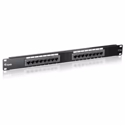 Equip 235316, RJ-45, Oro, Cat5e, Nero, Montaggio a rack, 1U
