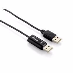 Equip 133339, 1,8 m, USB A, USB A, USB 2.0, Maschio/Maschio, Nero