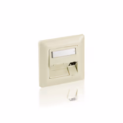 Equip 761304, Bianco, ABS sintetico, Alluminio, Tradizionale, Ogni marca, RJ-45, 80 mm