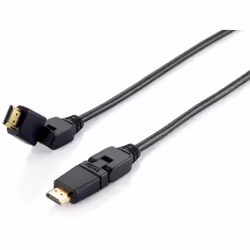 Equip 119363 Cavo HDMI 2.0 girevole, 3,0 m, spina girevole, 4K/60Hz, 3 m, HDMI tipo A (Standard), HDMI tipo A (Standard), Com ...