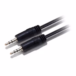 Equip 14708107, 3.5mm, Maschio, 3.5mm, Maschio, 2,5 m, Nero