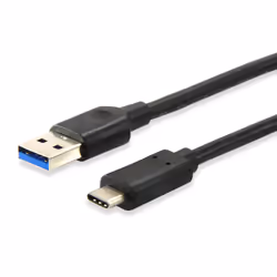 Equip 12834107, 1 m, USB A, USB C, USB 3.2 Gen 2 (3.1 Gen 2), Maschio/Maschio, Nero