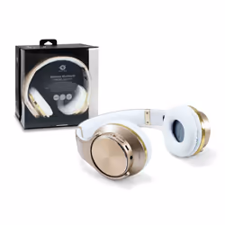 Conceptronic CHSPBTNFCSPKG cuffia e auricolare Con cavo e senza cavo A Padiglione Musica e Chiamate Micro-USB Bluetooth Oro, Bianco - Vista aggiuntiva 4