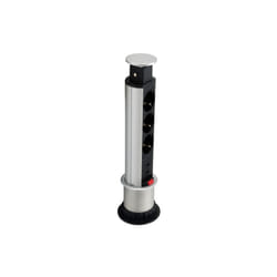 Equip 333304 unità di distribuzione dell'energia (PDU) 3 presa(e) AC Nero, Argento