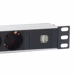 Equip 333305 unità di distribuzione dell'energia (PDU) 8 presa(e) AC 1U Nero, Grigio