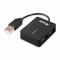 Equip 128952, USB 2.0, USB 2.0, 480 Mbit/s, Nero, Plastica, CE