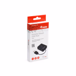 Equip 128952 hub di interfaccia USB 2.0 480 Mbit/s Nero