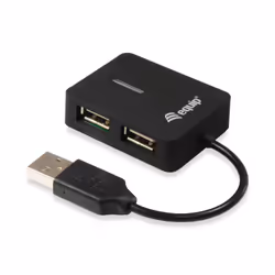 Equip 128952 hub di interfaccia USB 2.0 480 Mbit/s Nero - Vista aggiuntiva 6