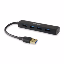 Equip 128953, USB 3.2 Gen 1 (3.1 Gen 1) Type-A, USB 3.2 Gen 1 (3.1 Gen 1) Type-A, 5000 Mbit/s, Nero, Plastica, USB