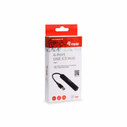 Equip 128953 hub di interfaccia USB 3.2 Gen 1 (3.1 Gen 1) Type-A 5000 Mbit/s Nero