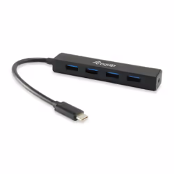 Equip 128954, USB 3.2 Gen 1 (3.1 Gen 1) Type-C, USB 3.2 Gen 1 (3.1 Gen 1) Type-A, 5000 Mbit/s, Nero, Plastica, CE