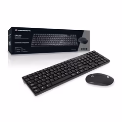 Conceptronic Orazio tastiera Mouse incluso Casa RF Wireless QWERTY Spagnolo Nero