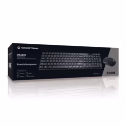 Conceptronic Orazio tastiera Mouse incluso Casa RF Wireless QWERTY Spagnolo Nero