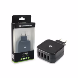 Conceptronic ALTHEA04B Caricabatterie per dispositivi mobili Universale Nero AC Interno - Vista aggiuntiva 4