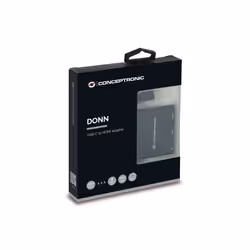 Conceptronic DONN01B replicatore di porte e docking station per laptop USB 3.2 Gen 1 (3.1 Gen 1) Type-C Nero - Vista aggiuntiva 4