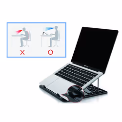 Conceptronic ERGO Laptop Cooling Stand Supporto per Nero 15.6" - Vista aggiuntiva 5