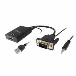 Equip 119038, 0,2 m, VGA (D-Sub) + 3.5mm, DVI-D + USB, Maschio, Maschio/Femmina, Dritto