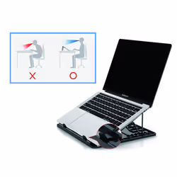 Conceptronic THANA ERGO S, Laptop Cooling Stand Supporto per Grigio 15.6" - Vista aggiuntiva 6