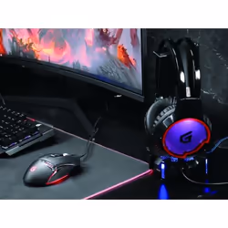 Conceptronic ATHAN U1 Auricolare Cablato A Padiglione Gaming USB tipo A Nero - Vista aggiuntiva 4