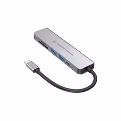 Conceptronic DONN02G replicatore di porte e docking station per laptop USB 3.2 Gen 1 (3.1 Gen 1) Type-C Alluminio - Vista aggiuntiva 6