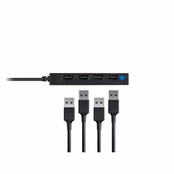 Conceptronic HUBBIES05B hub di interfaccia USB 2.0 480 Mbit/s Nero - Vista aggiuntiva 4