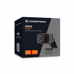 Conceptronic AMDIS webcam 2 MP USB 2.0 Nero - Vista aggiuntiva 4