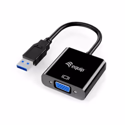 Equip Adattatore da USB 3.0 a VGA (HD15), 3.2 Gen 1 (3.1 Gen 1), USB tipo A, Uscita VGA (D-Sub), 1920 x 1080 Pixel